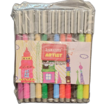 signature artist fiber tip color markers 12