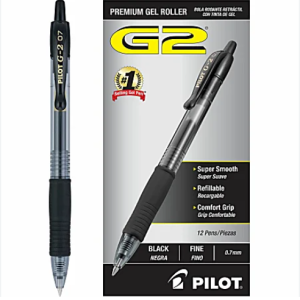 pilot g2 0.7mm roller ballpen