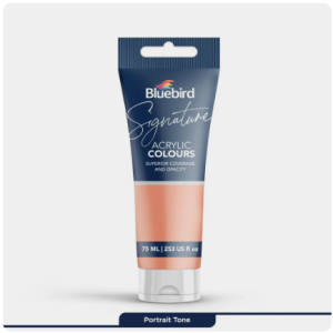 bluebird signature acrylic color permanent orange