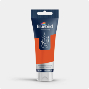 bluebird studio acrylic color scarlet