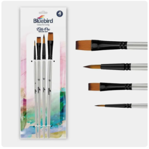 bluebird elite pro brush set 4 pcs