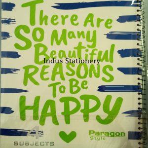 paragon style 3 subject spiral notebook