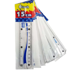 Transparent measuring scale 6 inches