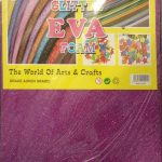glitter foam fomic sheet a4 10 colors pack