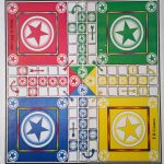 ludo game cardboard 2 in 1 22"x22"
