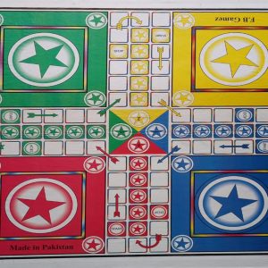 ludo game cardboard 2 in 1 22"x22"